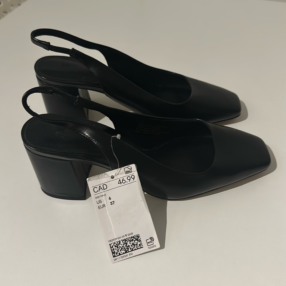 BLOCK-HEELED SLINGBACKS - H&M